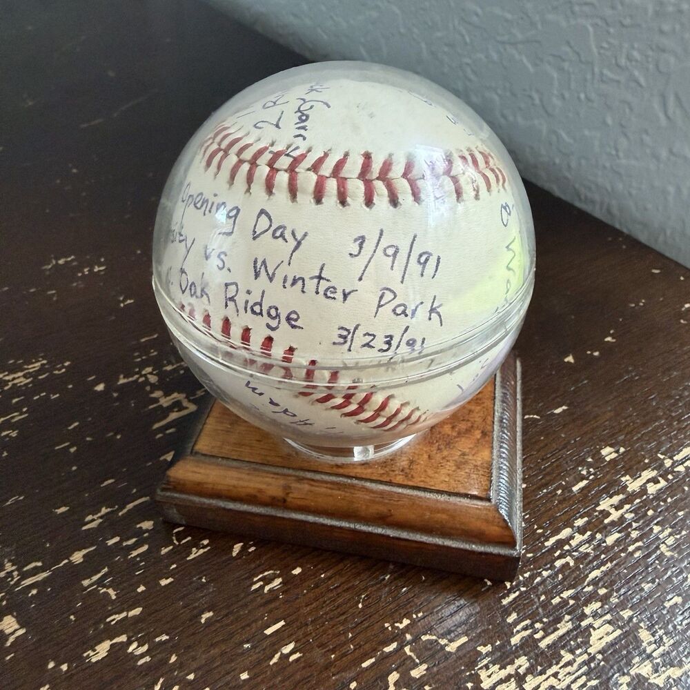 Orlando High School Baseball 1991 Game Ball University Winter Park Oak Ridge